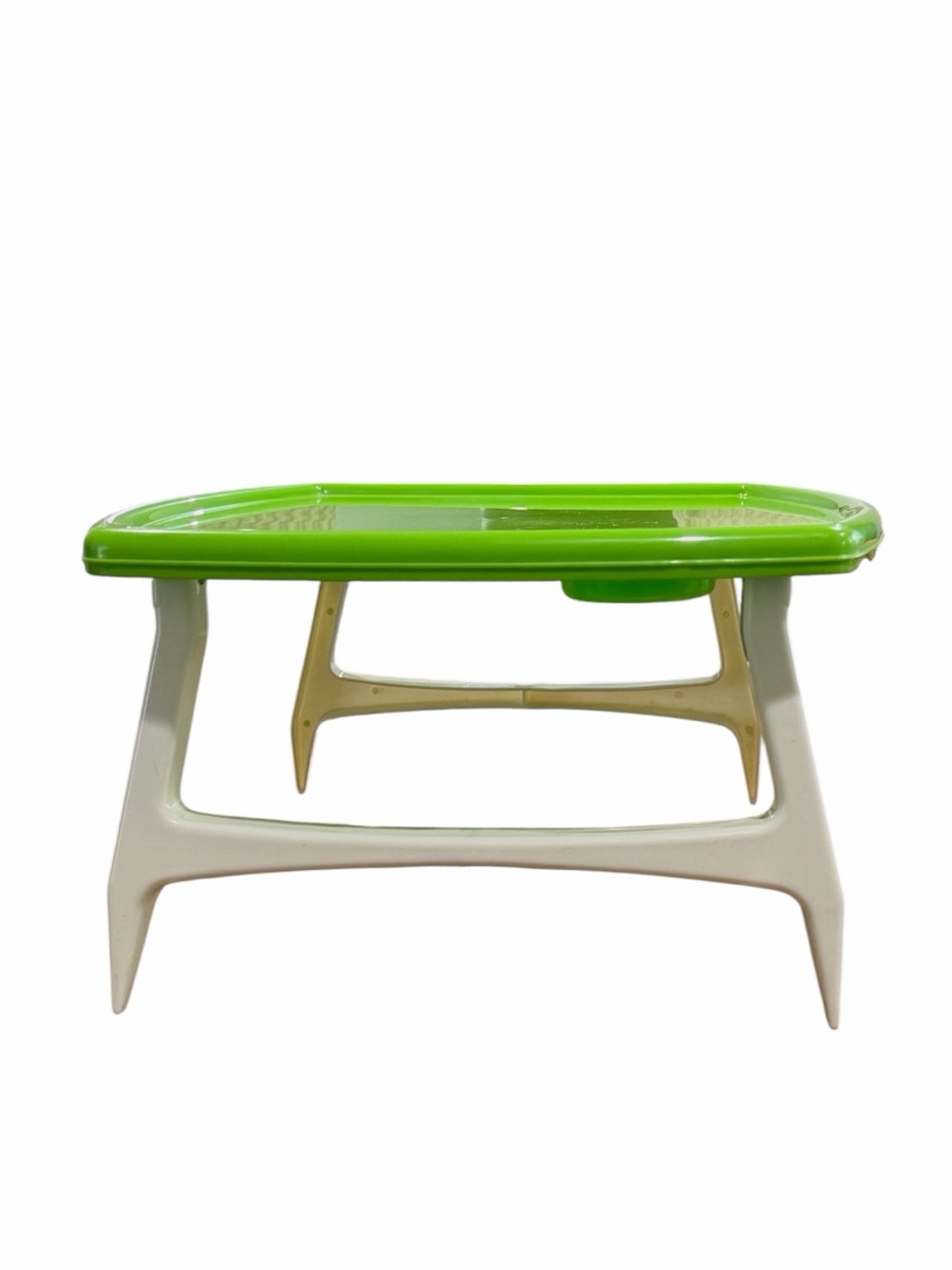 Vintage 70’s Blisscraft of Hollywood “Happy Time Tray” In Lime Green - Picture 6 of 16